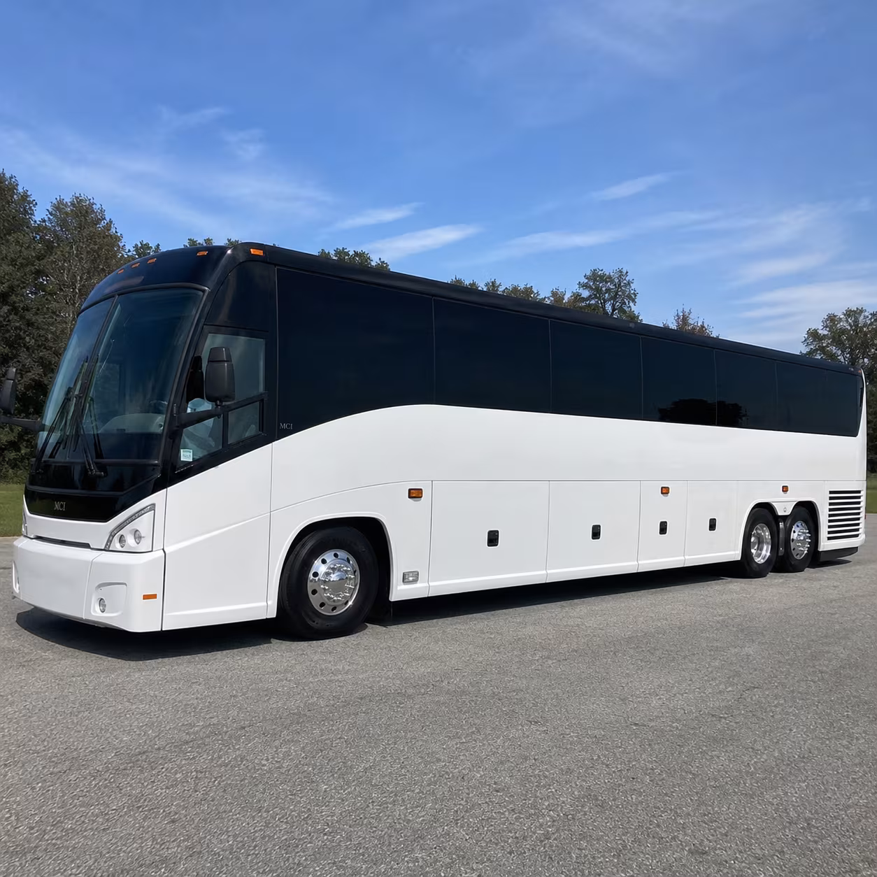 plainfield charter bus rental exterior
